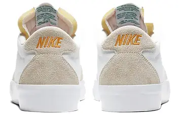  Nike SB Bruin Low Skate shoes WhiteVivid OrangeGum Light BrownNeptune Green - 6
