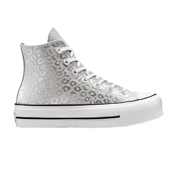 Converse Women's Chuck Taylor All Star Platform High Glitter Leopard Spots - 1