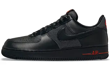 Nike Air Force 1 Low Sneakers BlackRed - 1