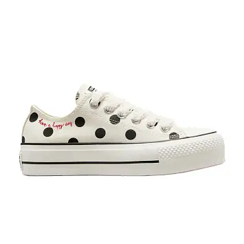 Converse Women's Chuck Taylor All Star Lift Platform Low Polka Dots - 1