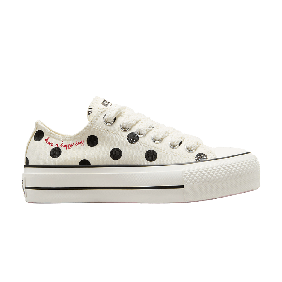 Фото № 1 с приближением к товару «‎Converse Women's Chuck Taylor All Star Lift Platform Low Polka Dots»
