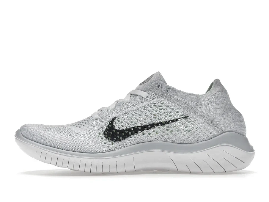 Фото № 3 с приближением к товару «‎Nike Free RN Flyknit 2018 White Pure Platinum »