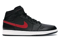 Фото № 1 с приближением к товару «‎Jordan 1 Retro Mid Black Team Red»