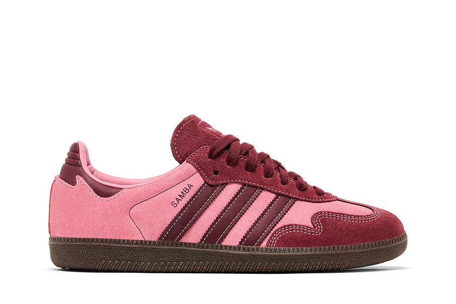 Фото № 2 с приближением к товару «‎adidas Women's Samba OG Pink Spark Shadow Red»