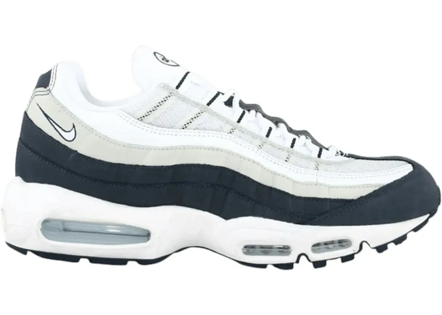 Фото № 1 с приближением к товару «‎Nike Air Max 95 White Midnight Navy»