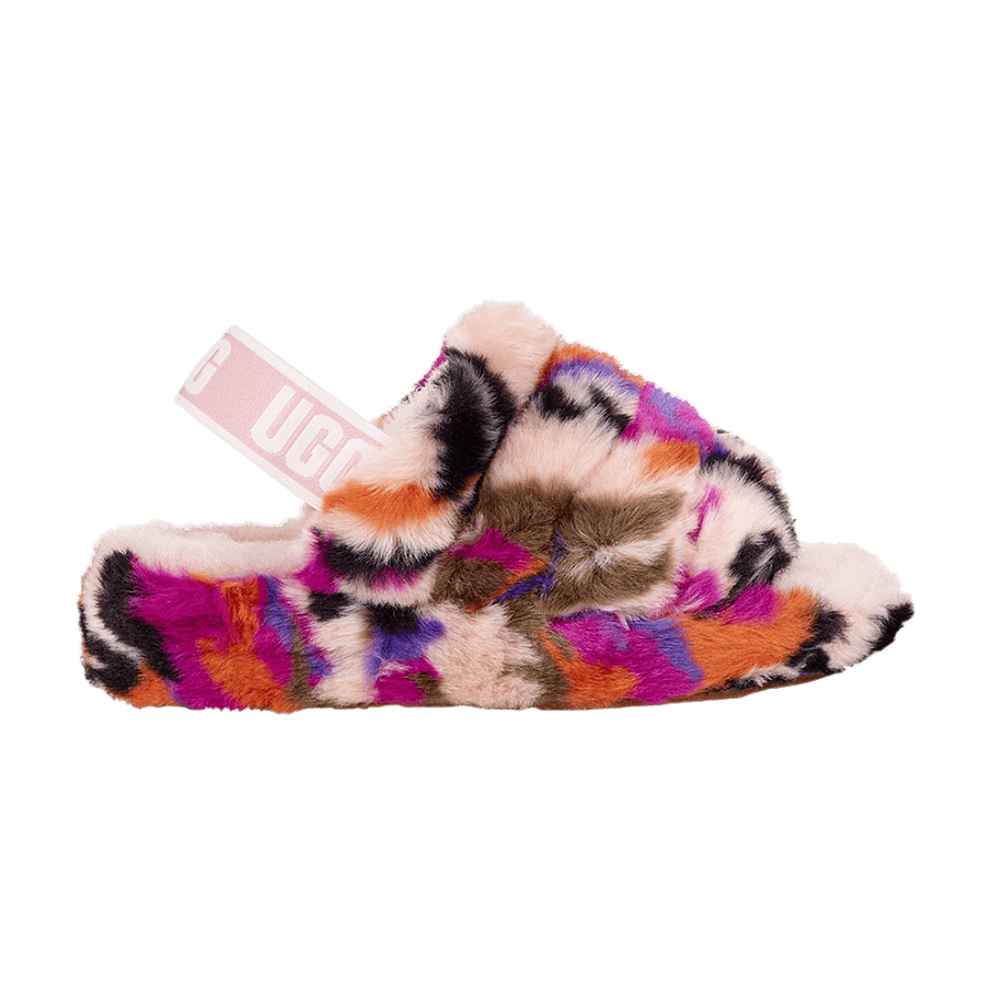Фото № 1 с приближением к товару «‎UGG Women's Fluff Yeah Logo Slide Multi-Color»