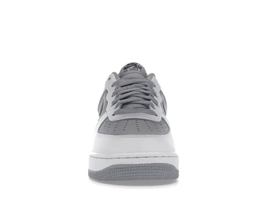 Фото № 2 с приближением к товару «‎Nike Air Force 1 Low Cut-Out White Grey Black Swoosh»