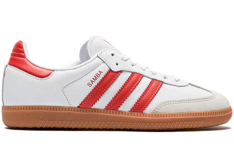 Фото № 1 с приближением к товару «‎adidas Samba OG White Solar Red Gum »