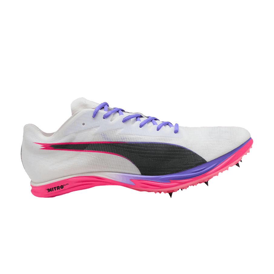 Фото № 1 с приближением к товару «‎Puma evoSPEED Nitro Elite 3 Mid Distance White Fluro Pink (312637-01)»