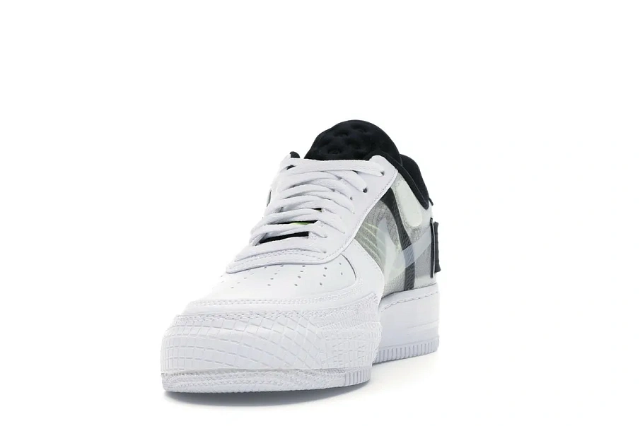 Фото № 4 с приближением к товару «‎Nike Air Force 1 Type White Black Volt»