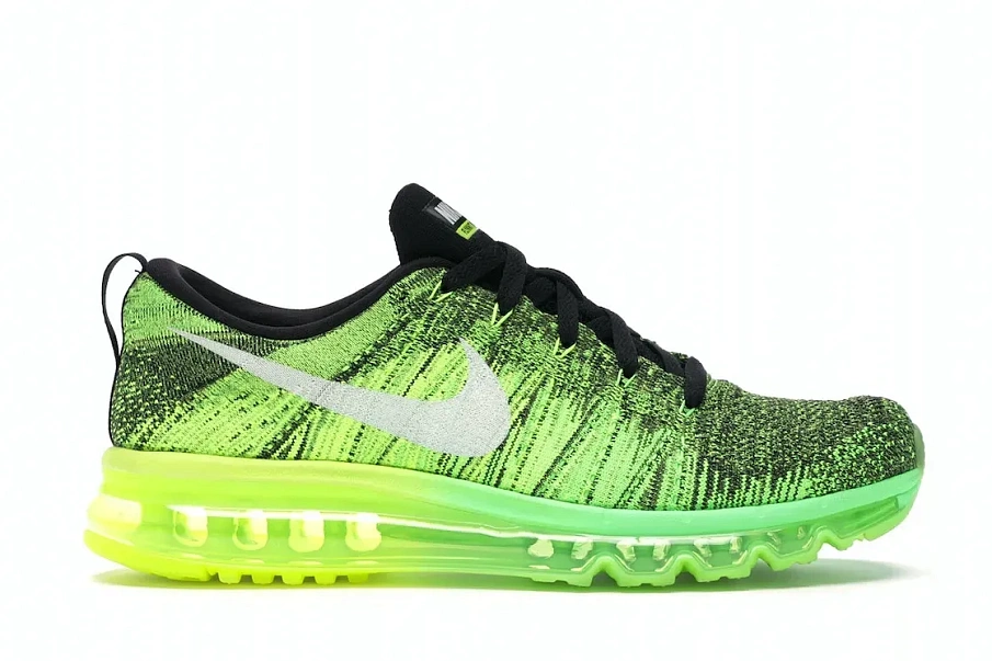 Фото № 1 с приближением к товару «‎Nike Flyknit Max Voltage Green»