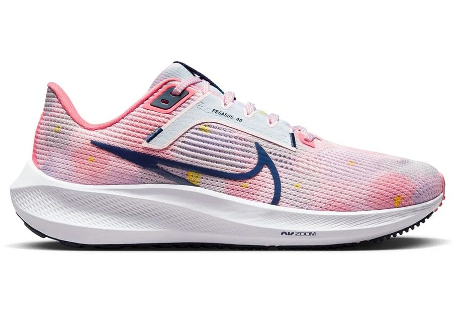 Фото № 1 с приближением к товару «‎Nike Pegasus 40 Premium Floral Watercolor Pearl Pink »