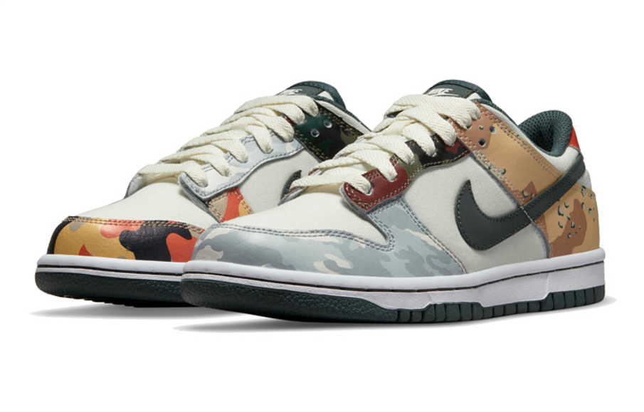 Фото № 3 с приближением к товару «‎Nike Dunk Low SE "Sail Multi-Camo" (GS)»