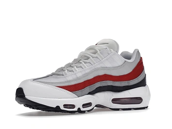 Nike Air Max 95 White Varsity Red Particle Gray - 4