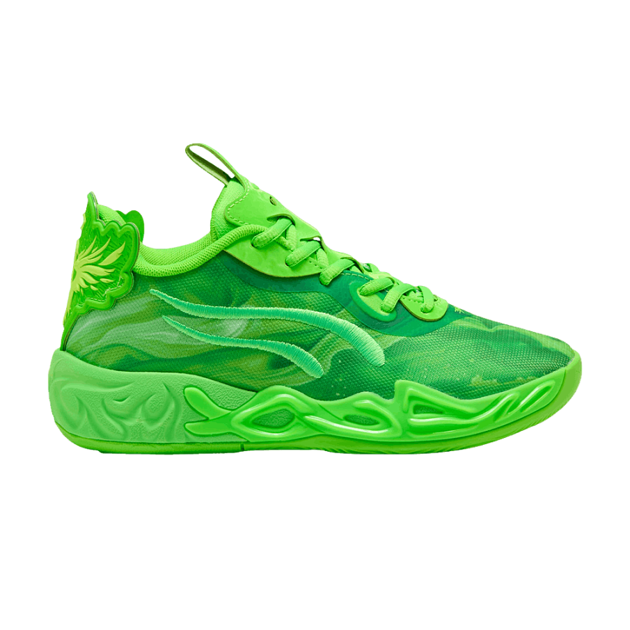 Фото № 1 с приближением к товару «‎Puma MB.04 Lo Team Big Kid Green Glare (312177-04)»
