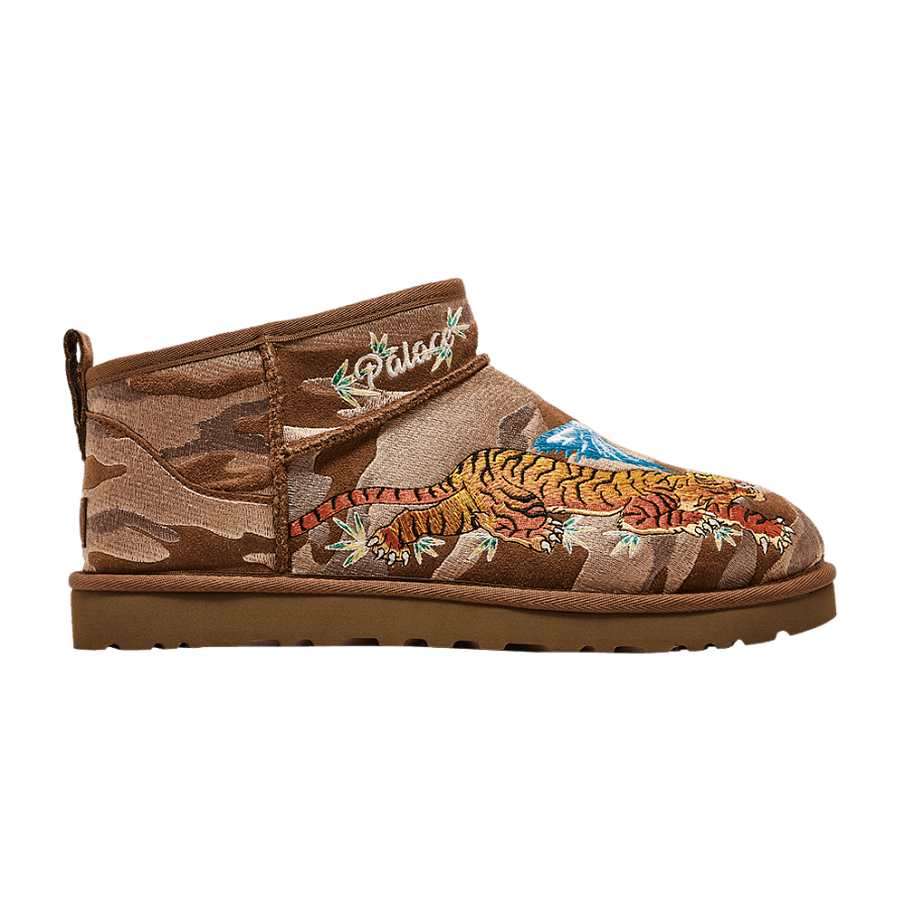 Фото № 1 с приближением к товару «‎Palace x UGG Classic Ultra Mini Boot Chestnut Camo»