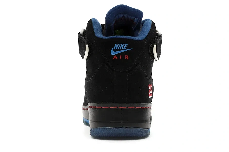 Фото № 4 с приближением к товару «‎Jordan AJF 5 Black Blue Ribbon Varsity Red»