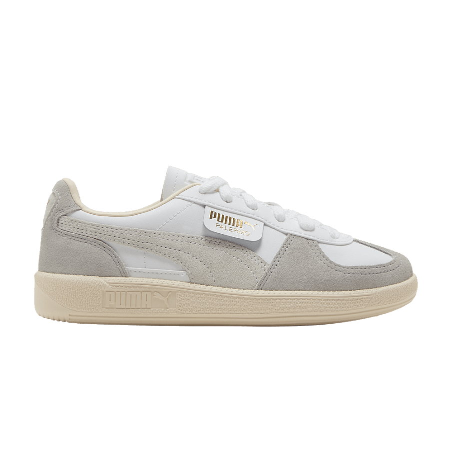 Фото № 1 с приближением к товару «‎Puma Palermo Leather Big Kid White Cool Light Grey»