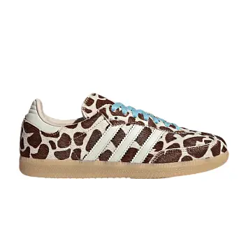 adidas Women's Samba OG Crystal Linen Ivory Gum - 1