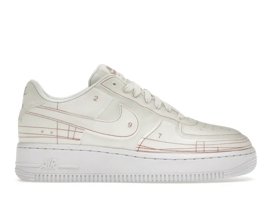 Фото № 1 с приближением к товару «‎Nike Air Force 1 Low '07 LX  Blueprint Summit White »