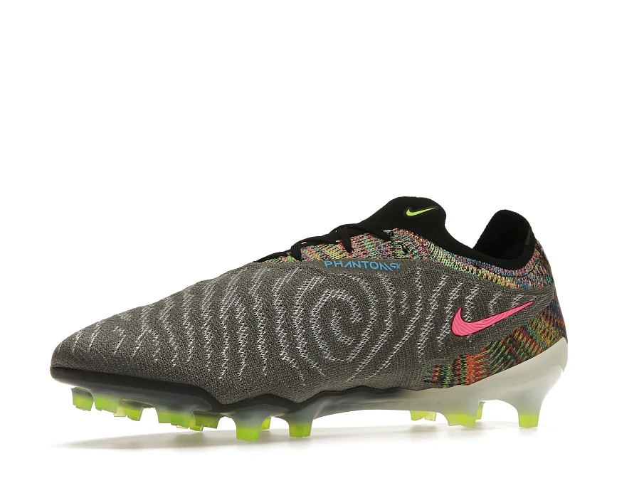 Фото № 2 с приближением к товару «‎Nike Gripknit Phantom GX Elite Fusion FG Black White Blue Glow Volt»