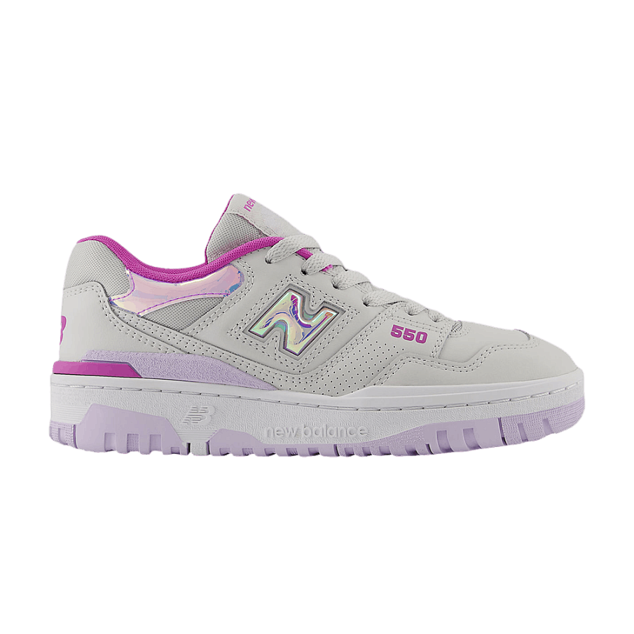 Фото № 1 с приближением к товару «‎New Balance 550 Big Kid Grey Matter Bright Lavender»