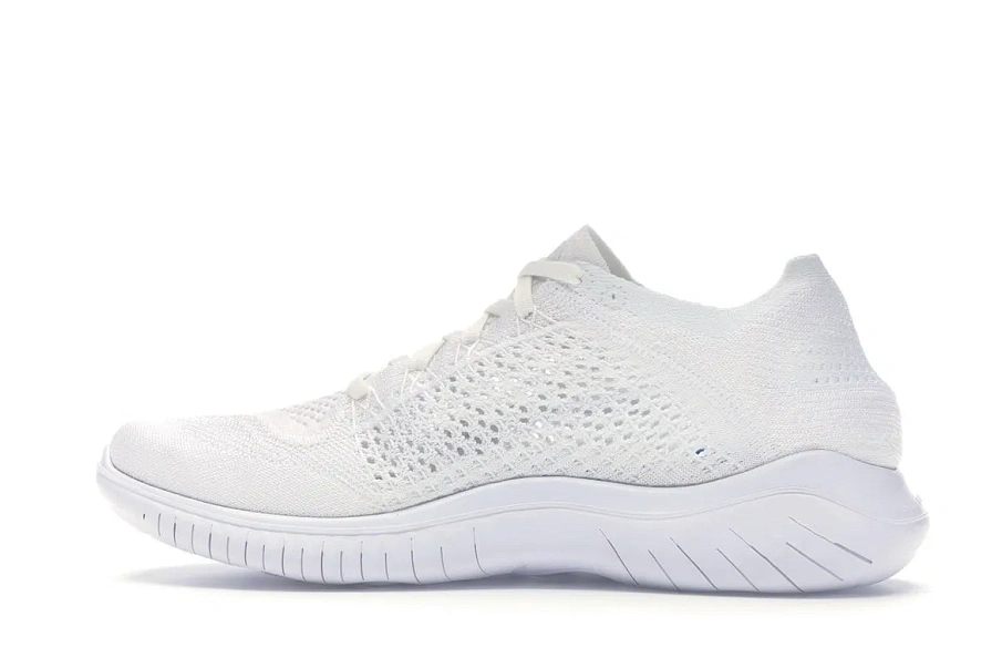 Фото № 6 с приближением к товару «‎Nike Free RN Flyknit 2018 Triple White»