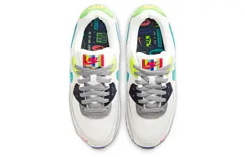 Nike Air Max 90 EOI Wmns Shoes WhiteBlueRed - 4