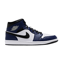 Фото № 1 с приближением к товару «‎Air Jordan 1 Mid White College Navy White Tech Grey»