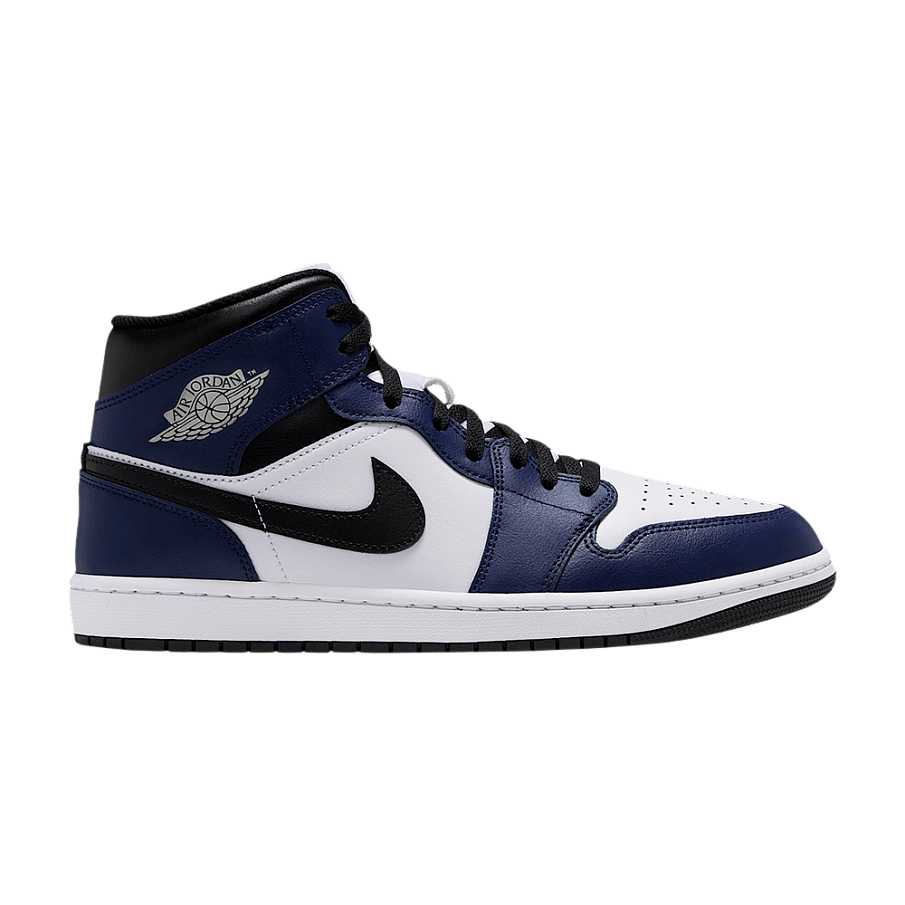 Фото № 1 с приближением к товару «‎Air Jordan 1 Mid White College Navy White Tech Grey»