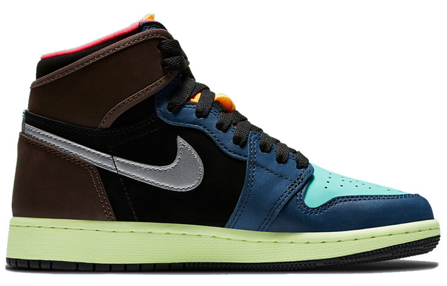 Фото № 2 с приближением к товару «‎Air Jordan 1 Retro High OG "Bio Hack" (GS) Multicolor»