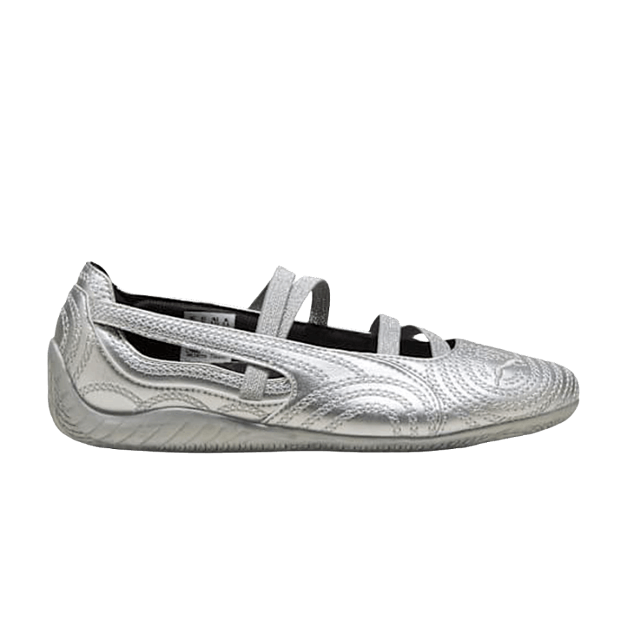 Фото № 1 с приближением к товару «‎Wicked x Puma Women's Speedcat Ballet Silver Slippers»