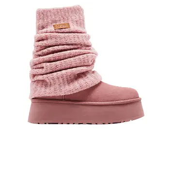 UGG Women's Classic Mini Dipper Legwarmer Pink Dawn - 1