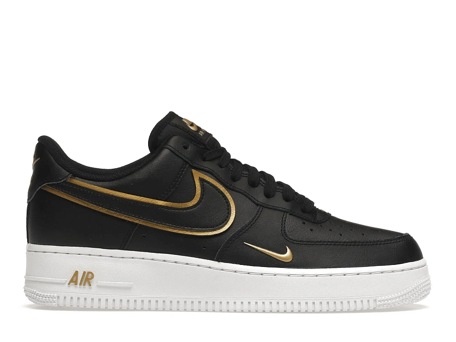 Фото № 1 с приближением к товару «‎Nike Air Force 1 Low 07 Black Metalic Gold»