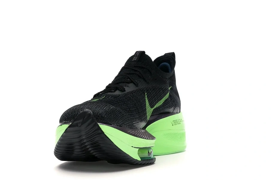 Фото № 2 с приближением к товару «‎Nike Air Zoom Alphafly Next% Black Electric Green»