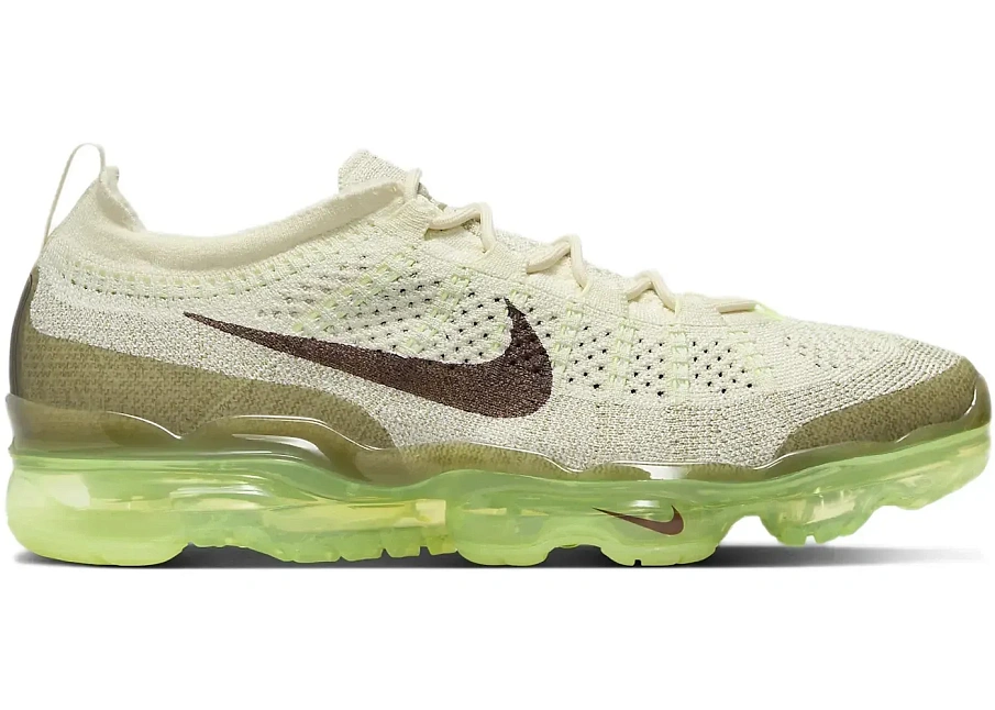 Фото № 1 с приближением к товару «‎Nike Air VaporMax 2023 Flyknit Coconut Milk Neutral Olive»