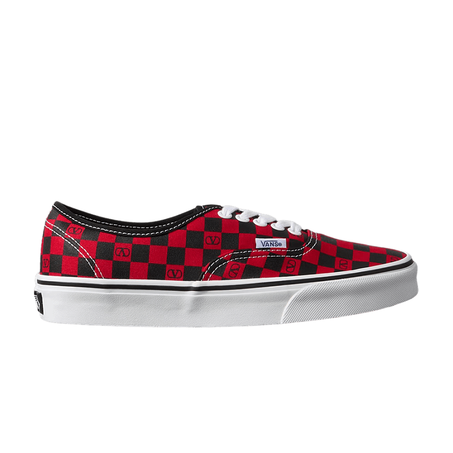 Фото № 1 с приближением к товару «‎Valentino Garavani x Vans Authentic Checkerboard Red»