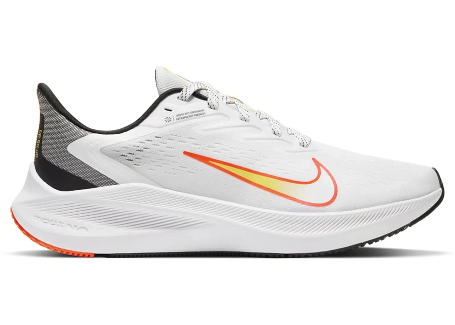 Фото № 1 с приближением к товару «‎Nike Air Zoom Winflo 7 White Bright Mango »