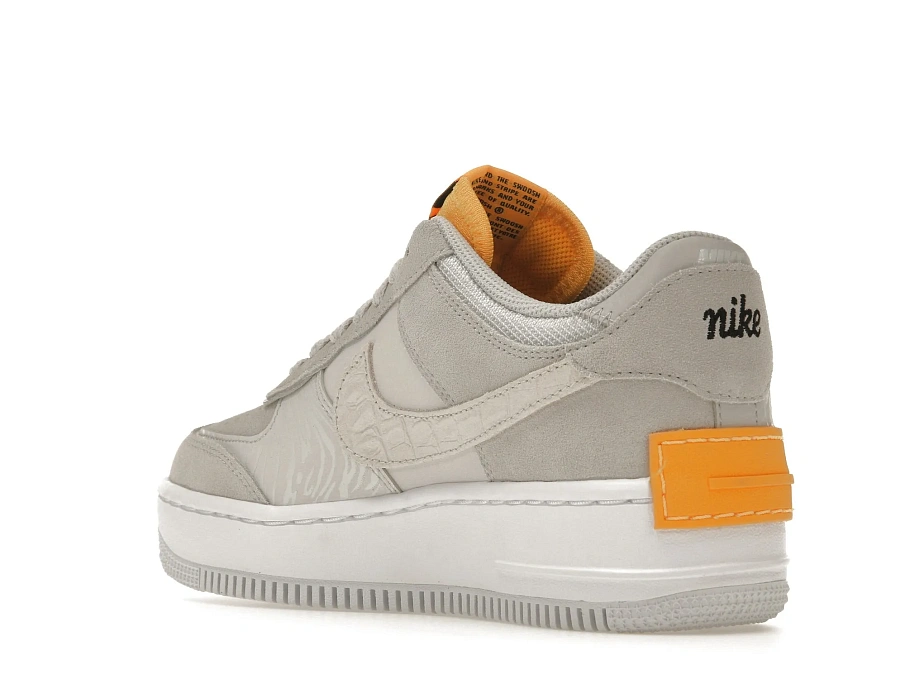 Фото № 6 с приближением к товару «‎Nike Air Force 1 Low Shadow Vast Grey Laser Orange »