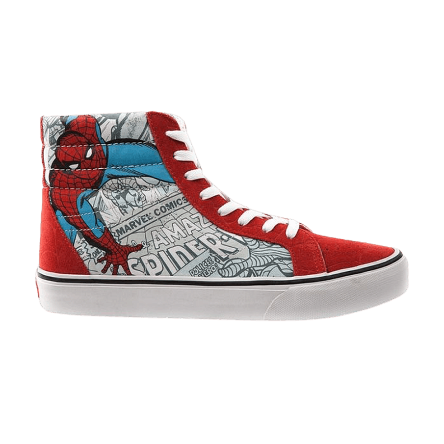 Фото № 1 с приближением к товару «‎Marvel x Vans Sk8-Hi Reissue Spiderman»