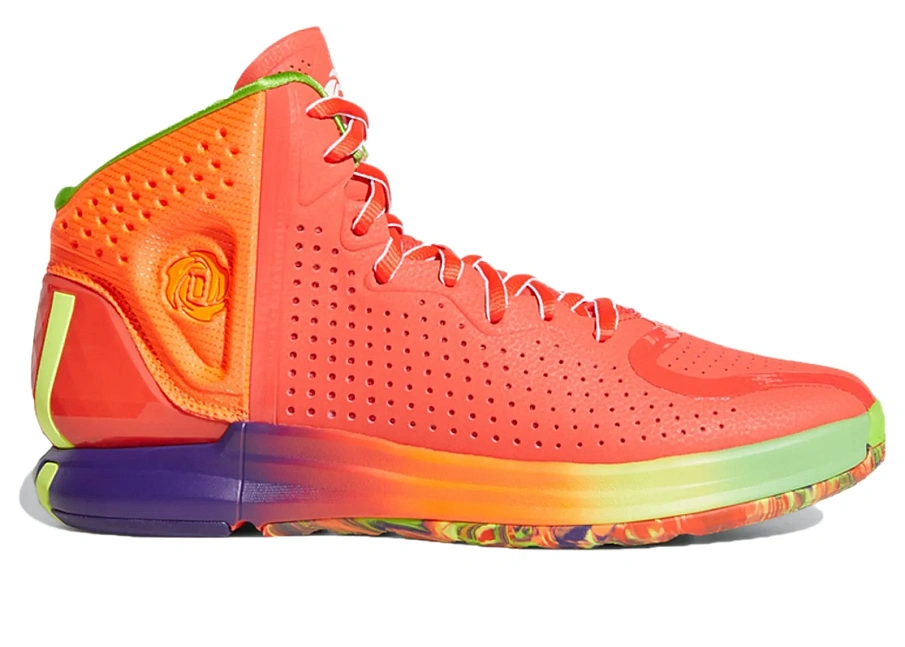 Фото № 1 с приближением к товару «‎adidas D Rose 4 Restomod Solar Red Rainbow»