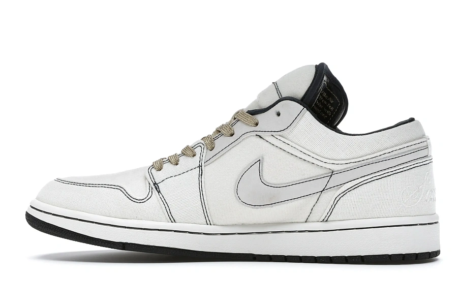 Фото № 6 с приближением к товару «‎Jordan 1 Retro Phat Low Jeter Canvas»