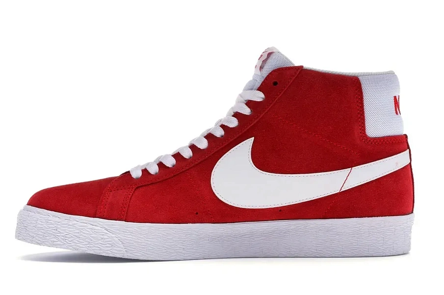 Фото № 3 с приближением к товару «‎Nike SB Blazer Mid Red Suede (2017)»