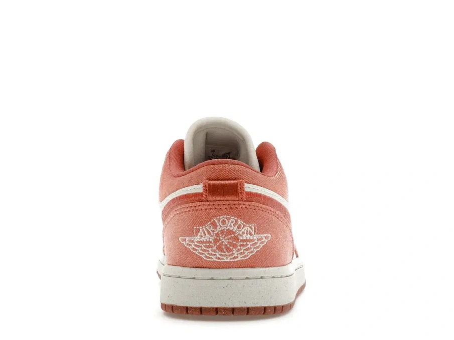 Фото № 4 с приближением к товару «‎Jordan 1 Low SE Canvas Sky J Orange »