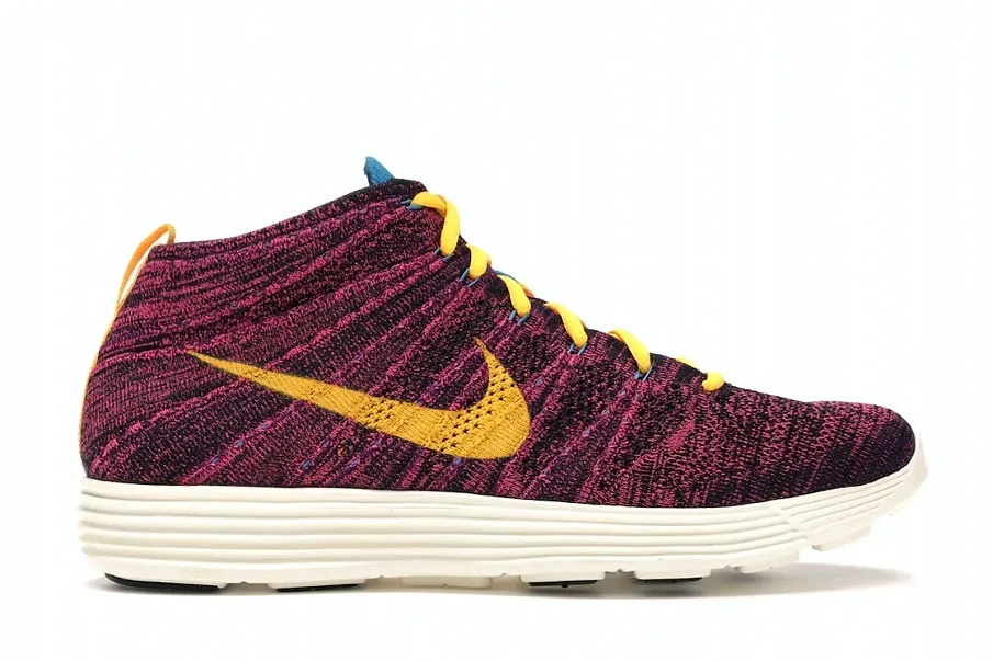 Фото № 1 с приближением к товару «‎Nike Lunar Flyknit Chukka Grand Purple Laser Orange»