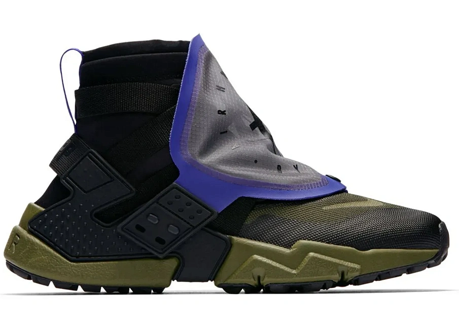 Фото № 1 с приближением к товару «‎Nike Air Huarache Gripp Black Olive Canvas»