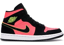 Фото № 1 с приближением к товару «‎Jordan 1 Mid Black Hot Punch »