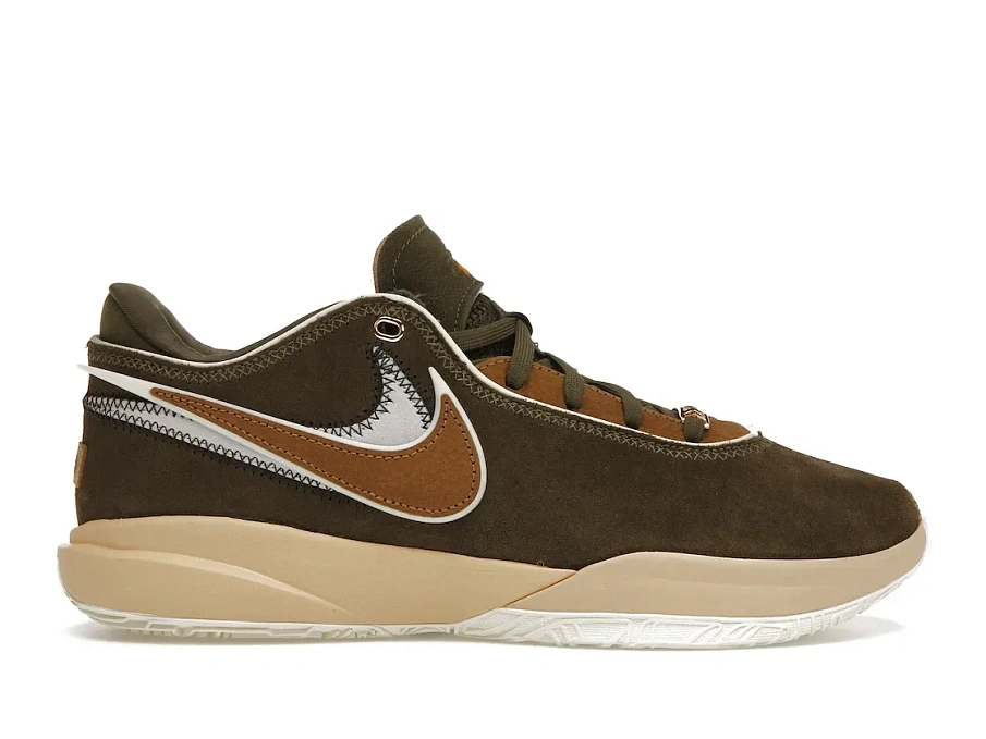 Фото № 1 с приближением к товару «‎Nike LeBron 20 Olive Green»