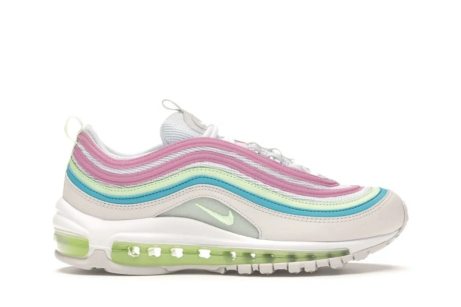 Фото № 1 с приближением к товару «‎Nike Air Max 97 White Barely Volt »