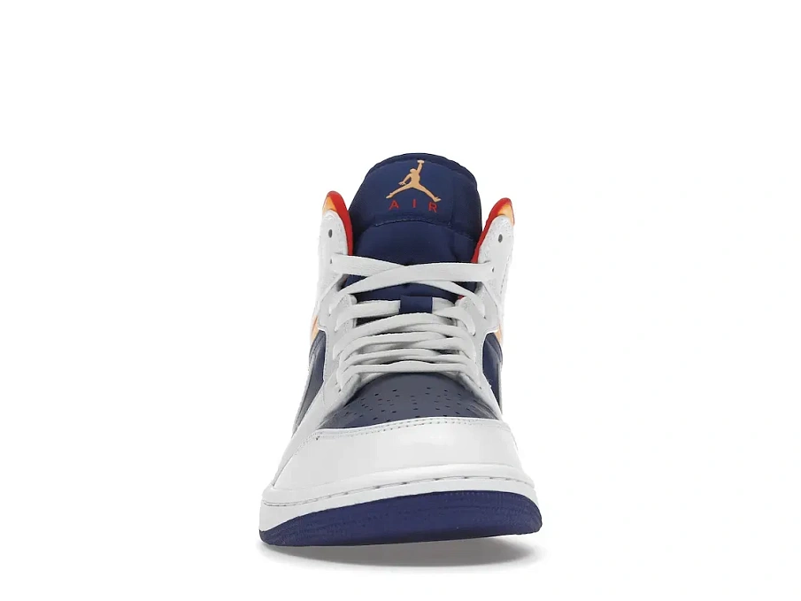 Фото № 2 с приближением к товару «‎Jordan 1 Mid Royal Blue Laser Orange»